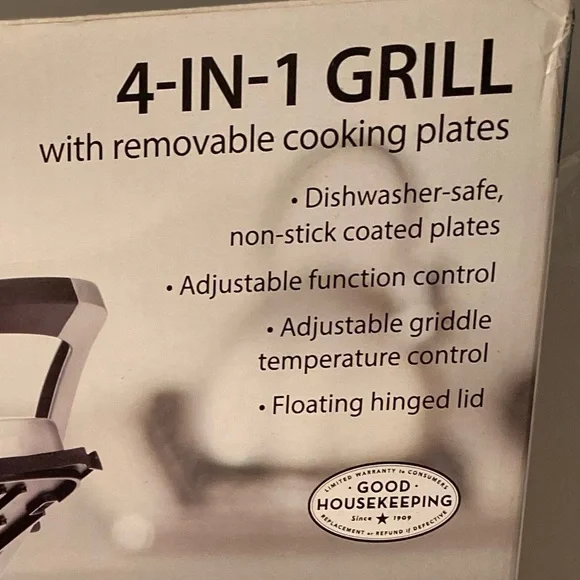 Farberware Silver 4-in-1 Grill with Adjustable Plates - Picture 3 of 4